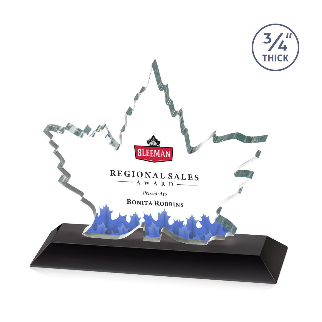Maple Leaf VividPrint™ Award - Black 2