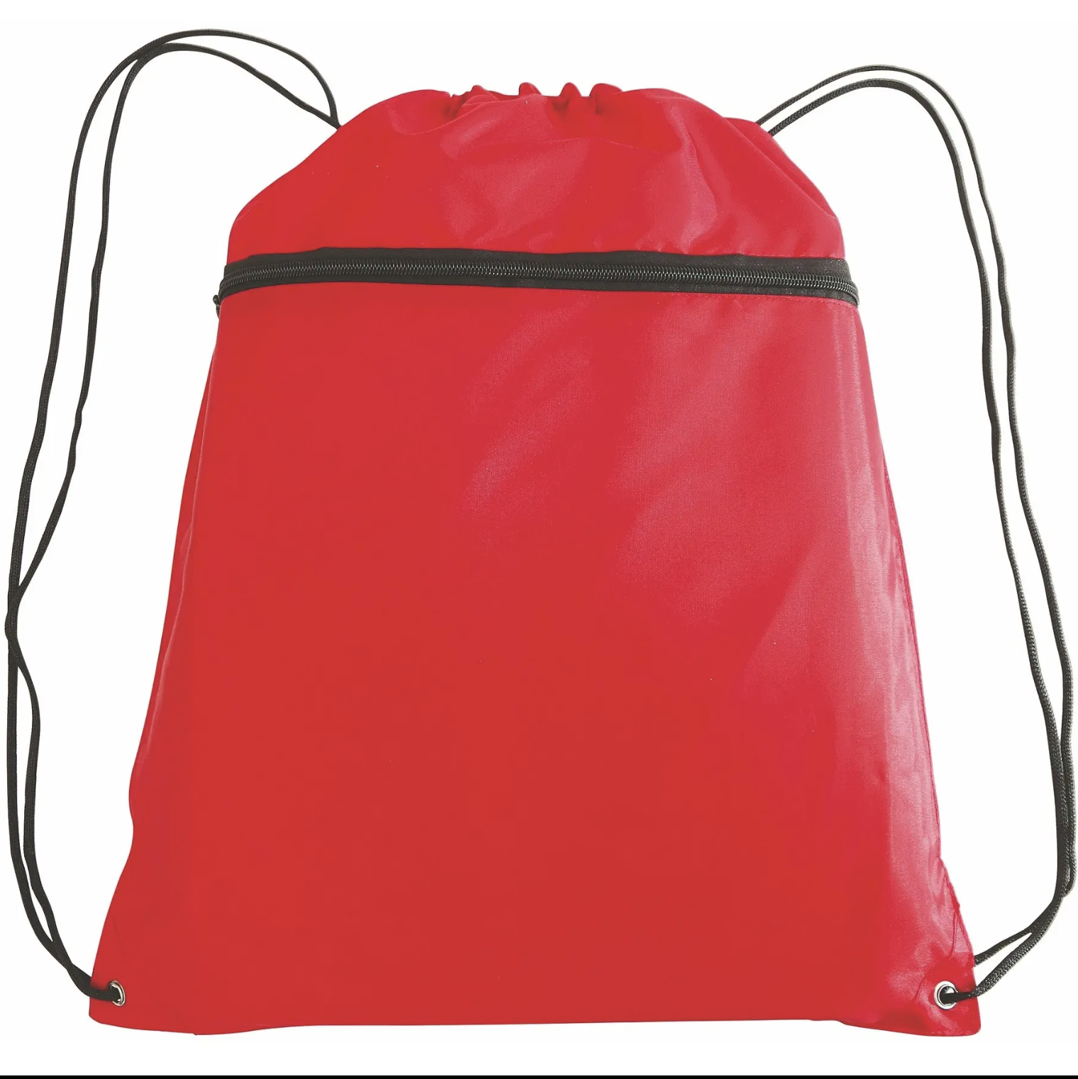 Drawstring Bag Backpack With Front Zipper 5