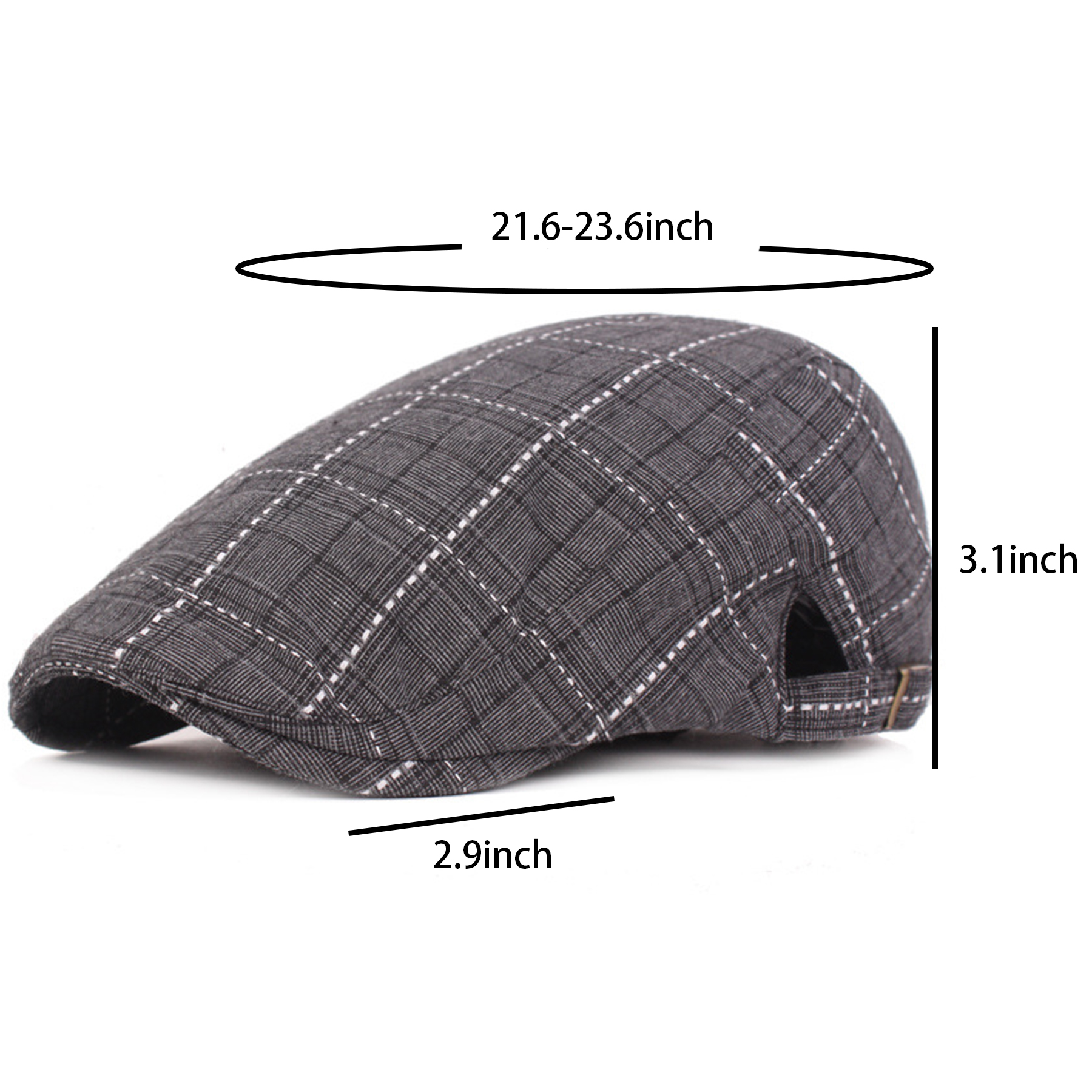 Men Flat Cap Newsboy Hat 3
