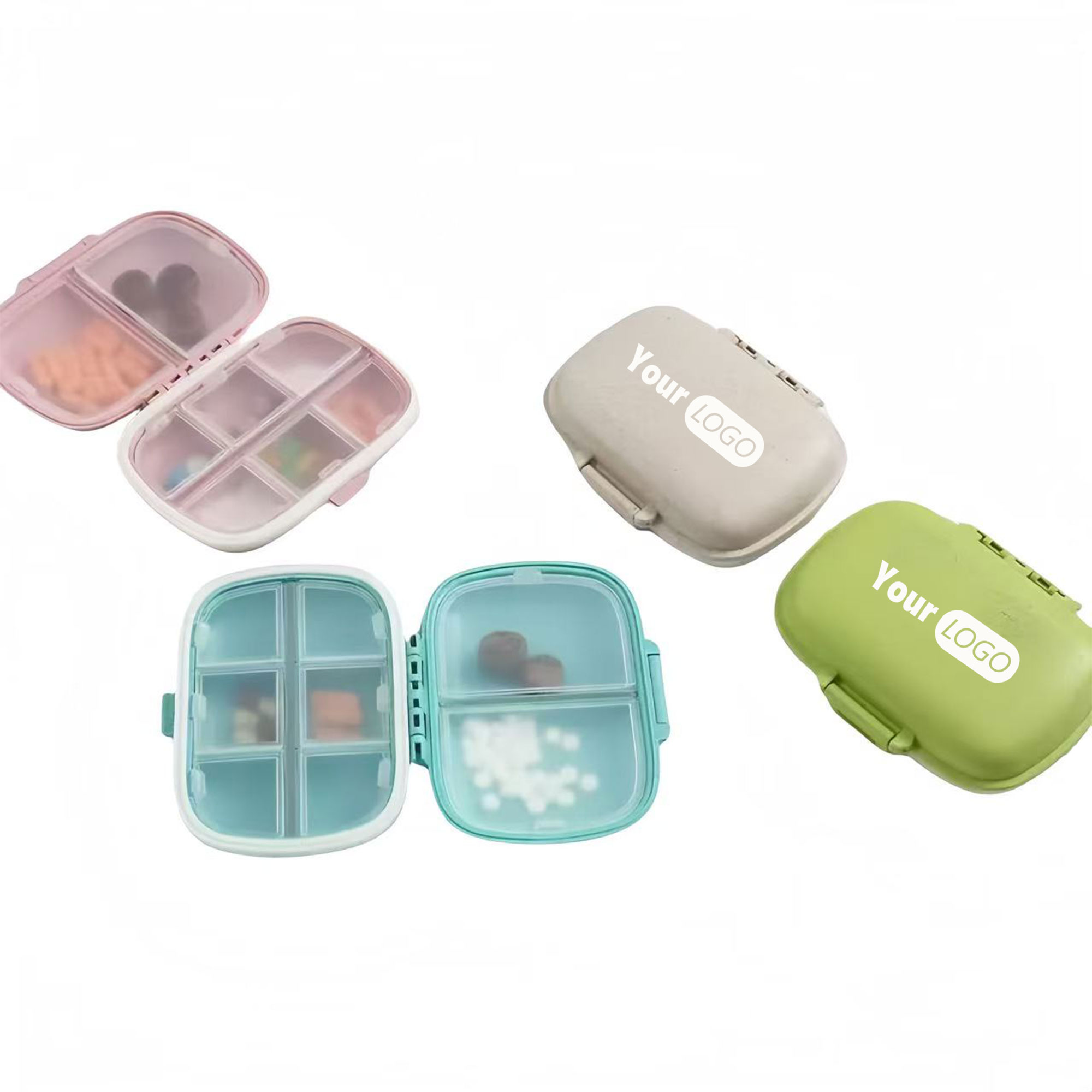 8 Compartments Travel Pill Organizer 2