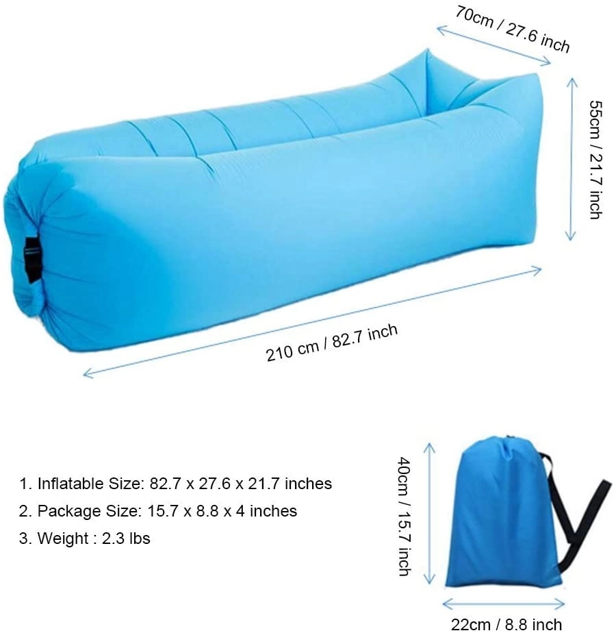 Portable Outdoor Air Inflatable Sleeping Sofa Floating Bed 4