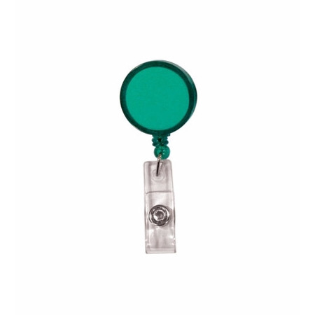 Round Retractable Badge Holder w/ Alligator Clip 10
