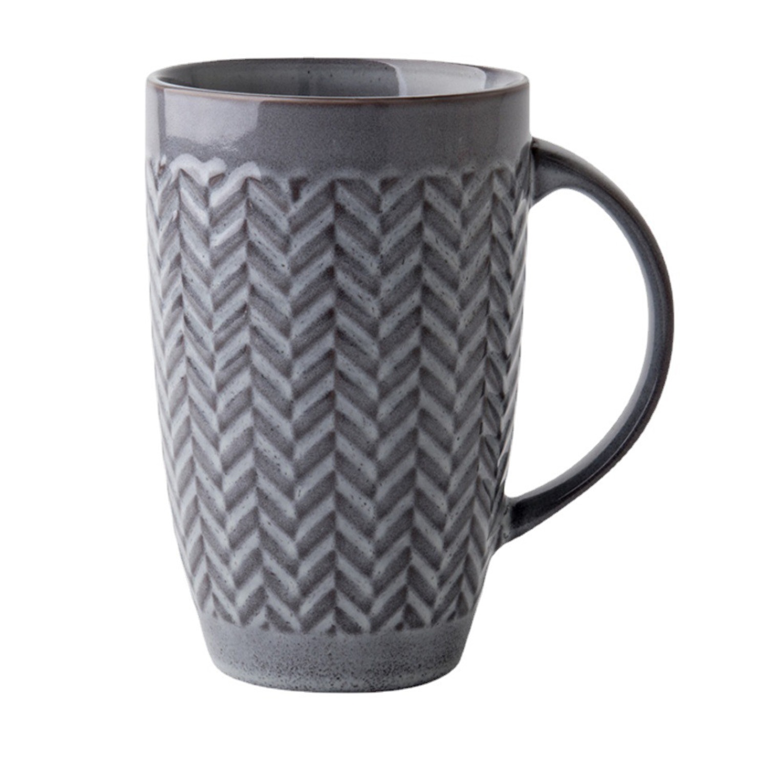 21oz Embossed Pattern Large Capacity Ceramic Mug 2