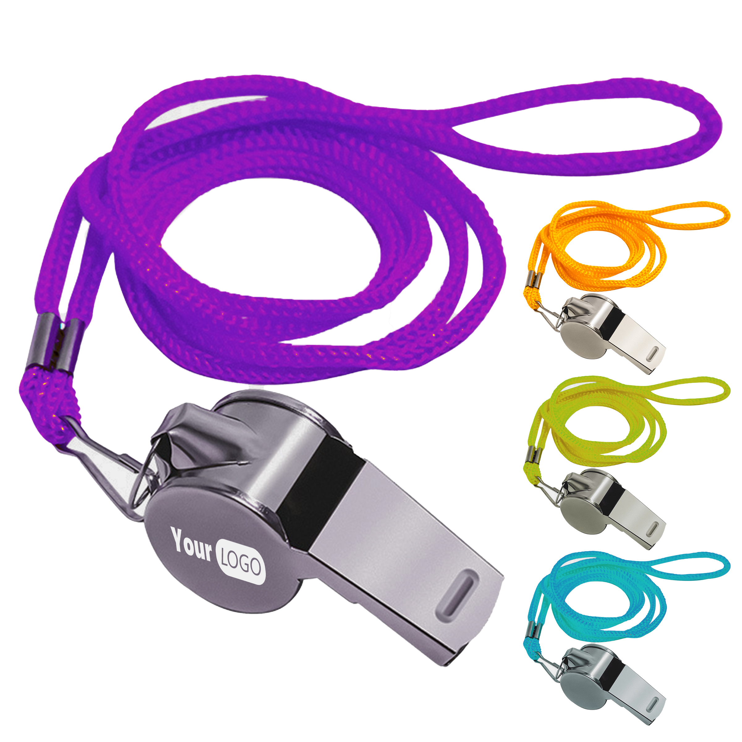 Stainless Steel Survival Whistle With Custom Logo 2