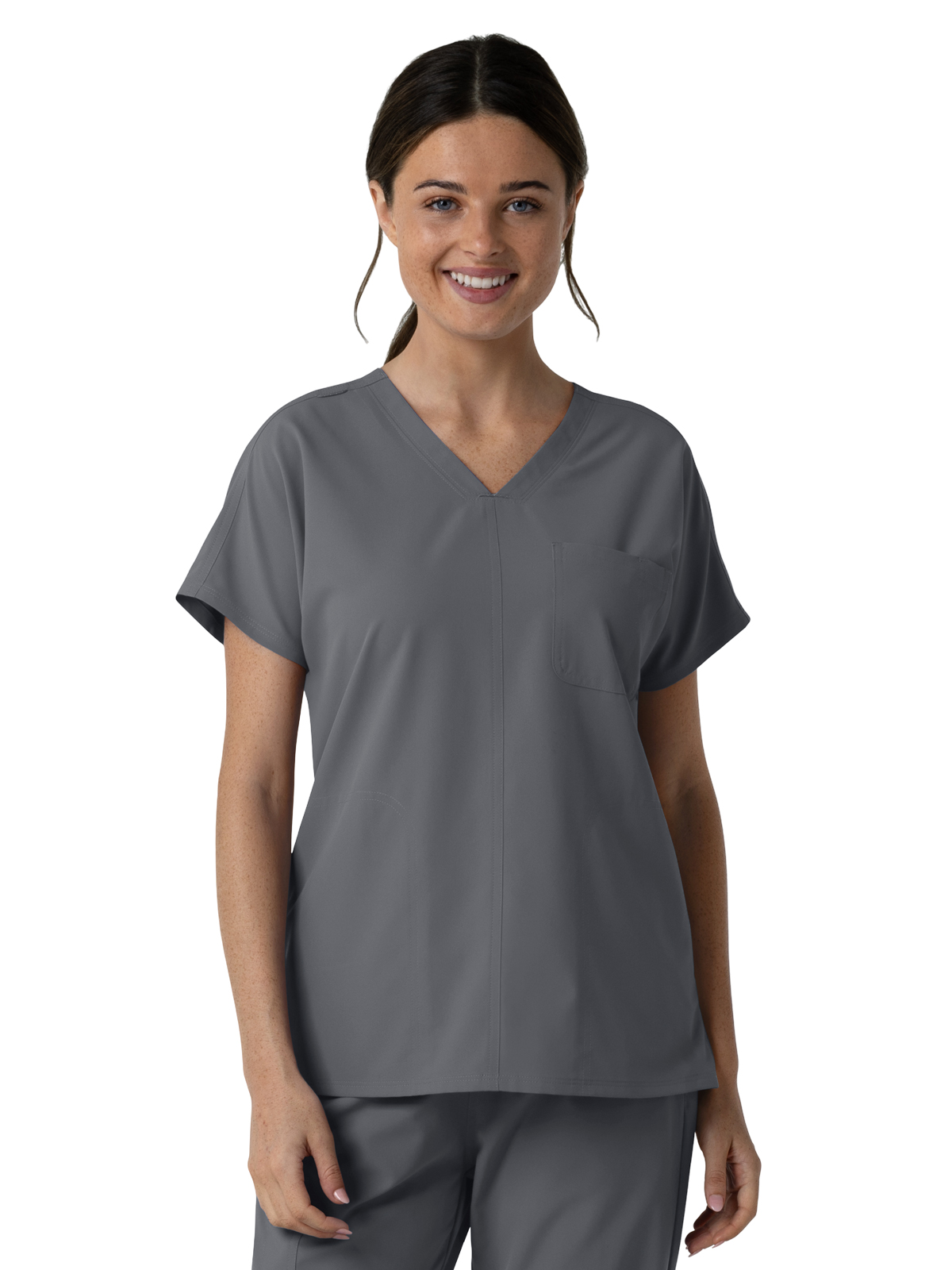 Wink - Nurtur - Women's Three-Pocket Drop Shoulder Tunic Scrub Top 6
