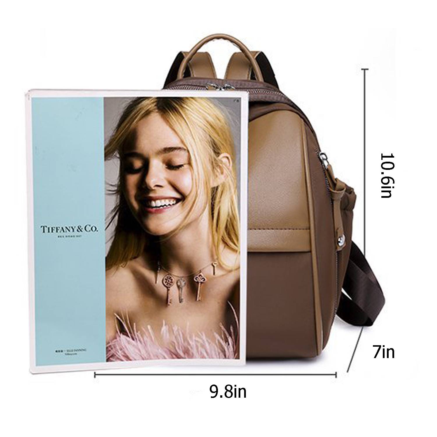Oxford cloth outdoor retro casual backpack 2
