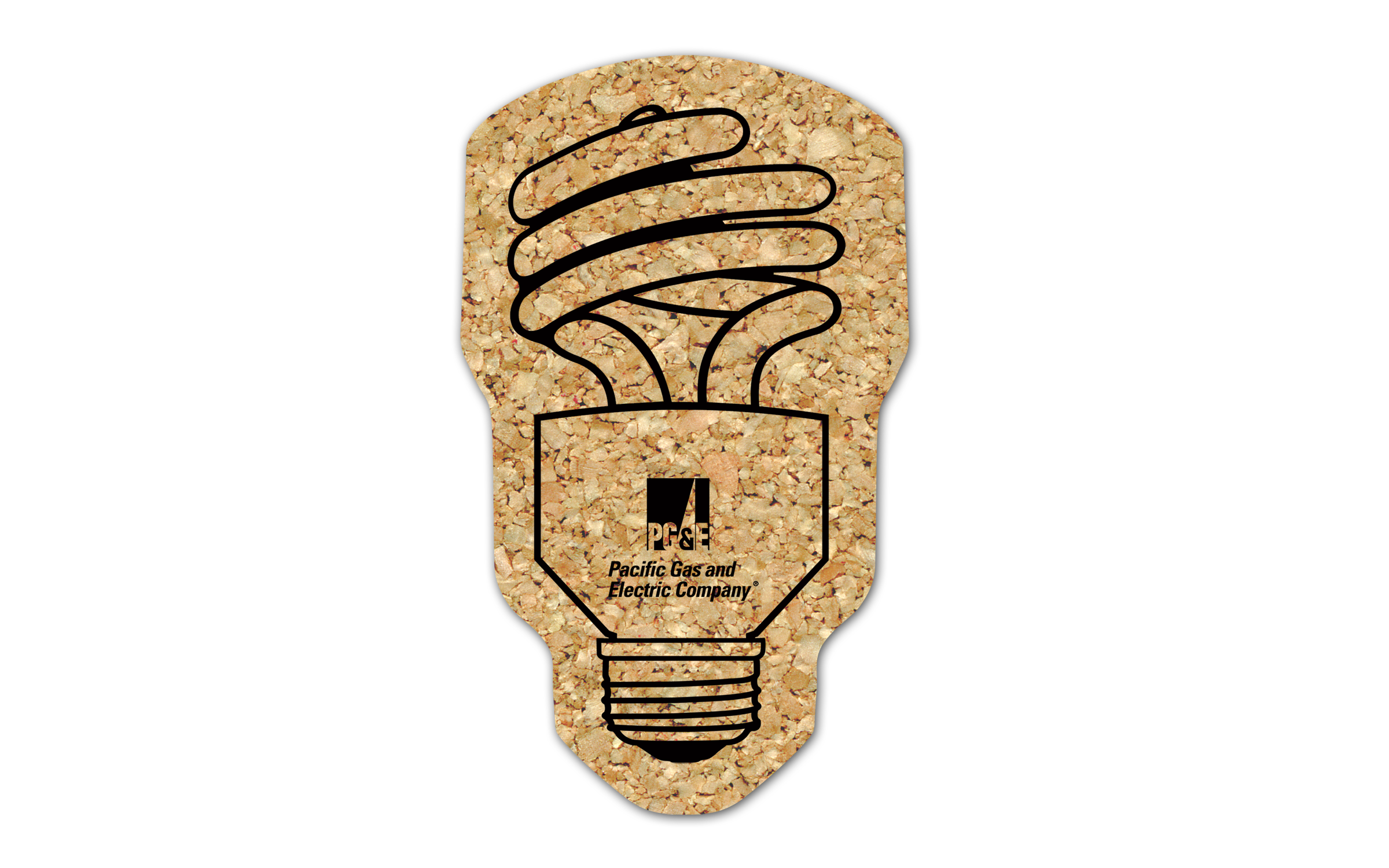 Fluorescent Bulb Cork Coaster 3
