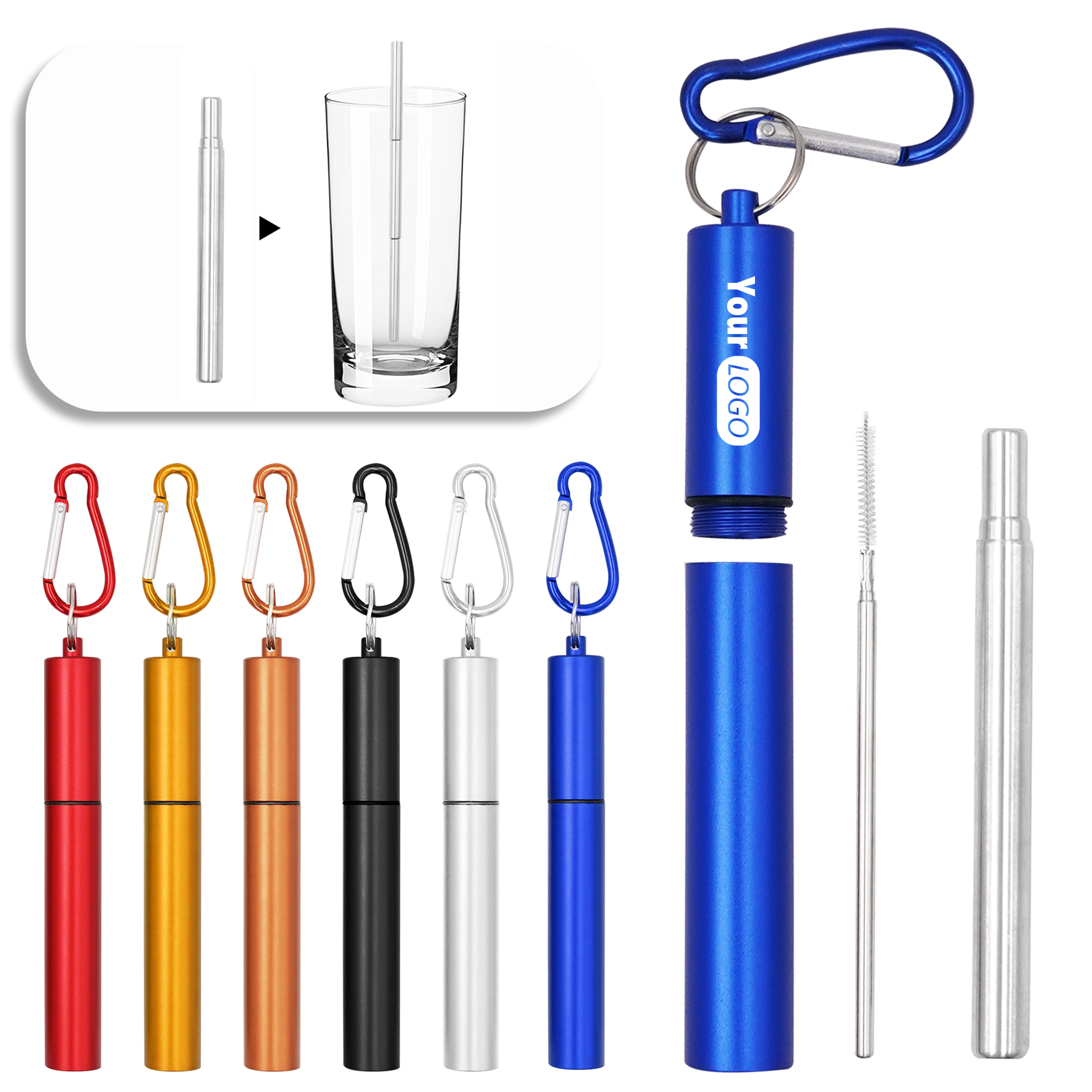 Stainless Steel Colored Straw 6