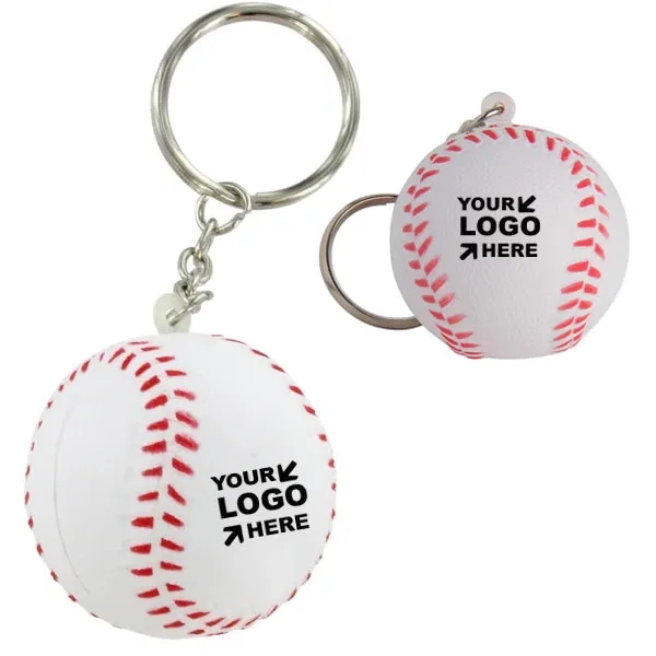 Baseball Stress Reliever Keyrings 1