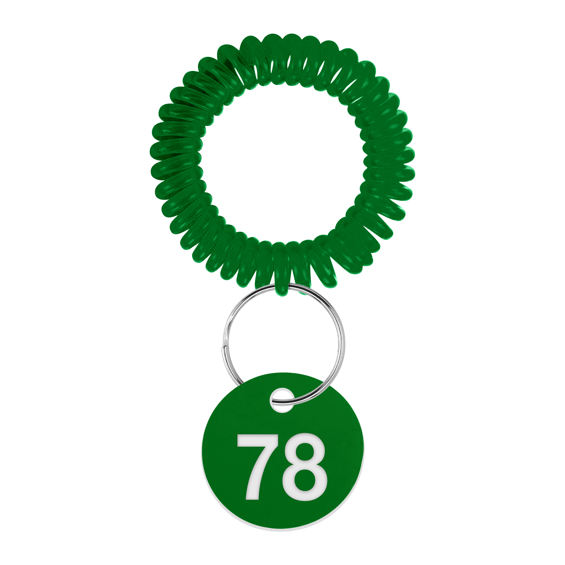EVA Plastic Spring Number Plate Keychain 11