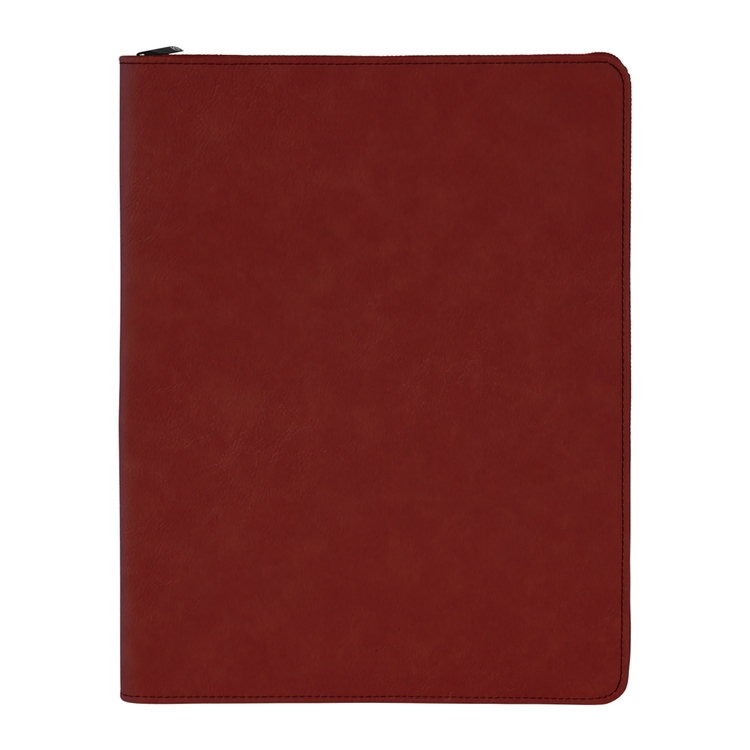 9" x 12" Leatherette Rose Portfolio with Zipper 9