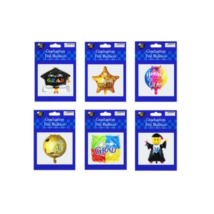 Graduation Foil Balloons - 6 Styles