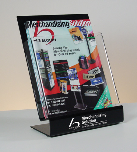 Slant Back Brochure Holder for 8-1/2"w Literature