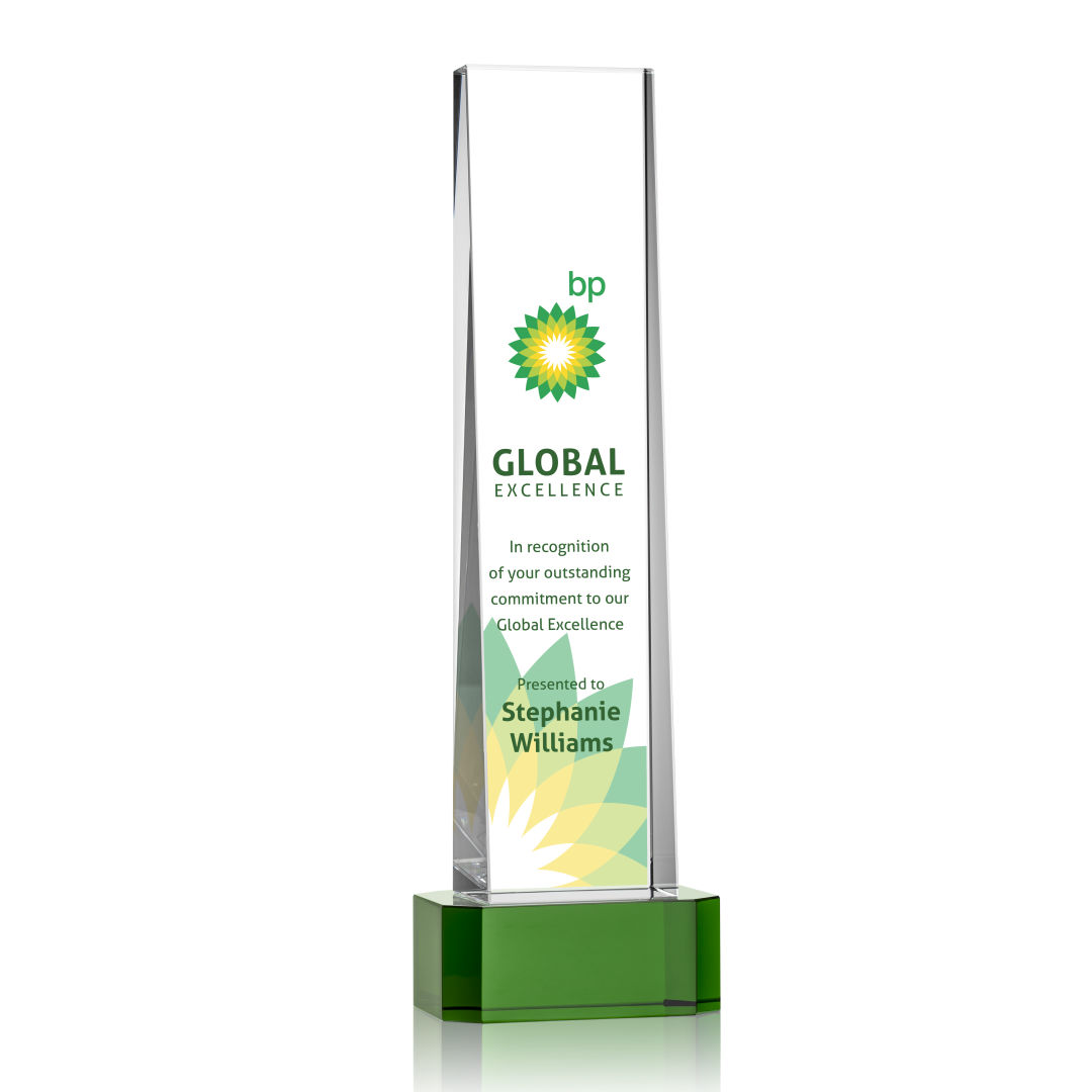 Milnerton VividPrint™ Award on Base - Green 8