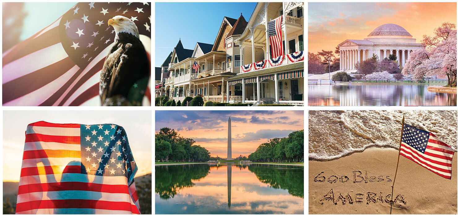 AMERICAN GLORY STAPLED WALL CALENDAR 17