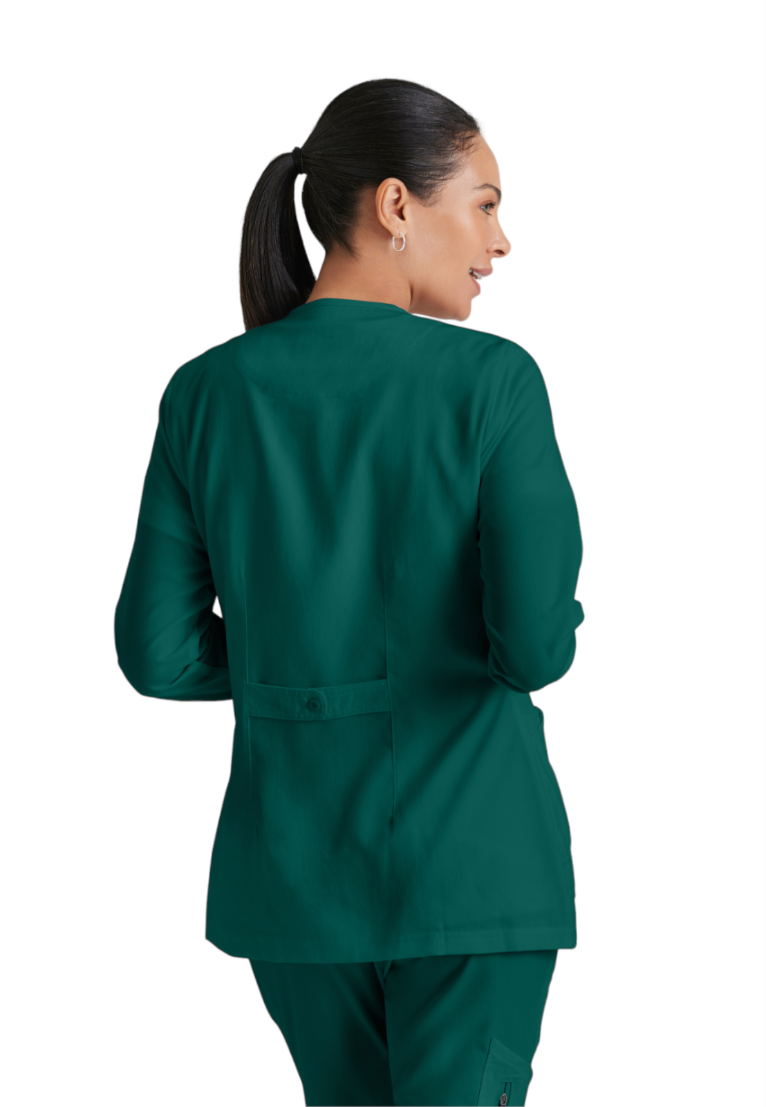 Grey's Anatomy - Classic - Women's Four-Pocket Snap Front Jamie Warm Up Scrub Jacket 6