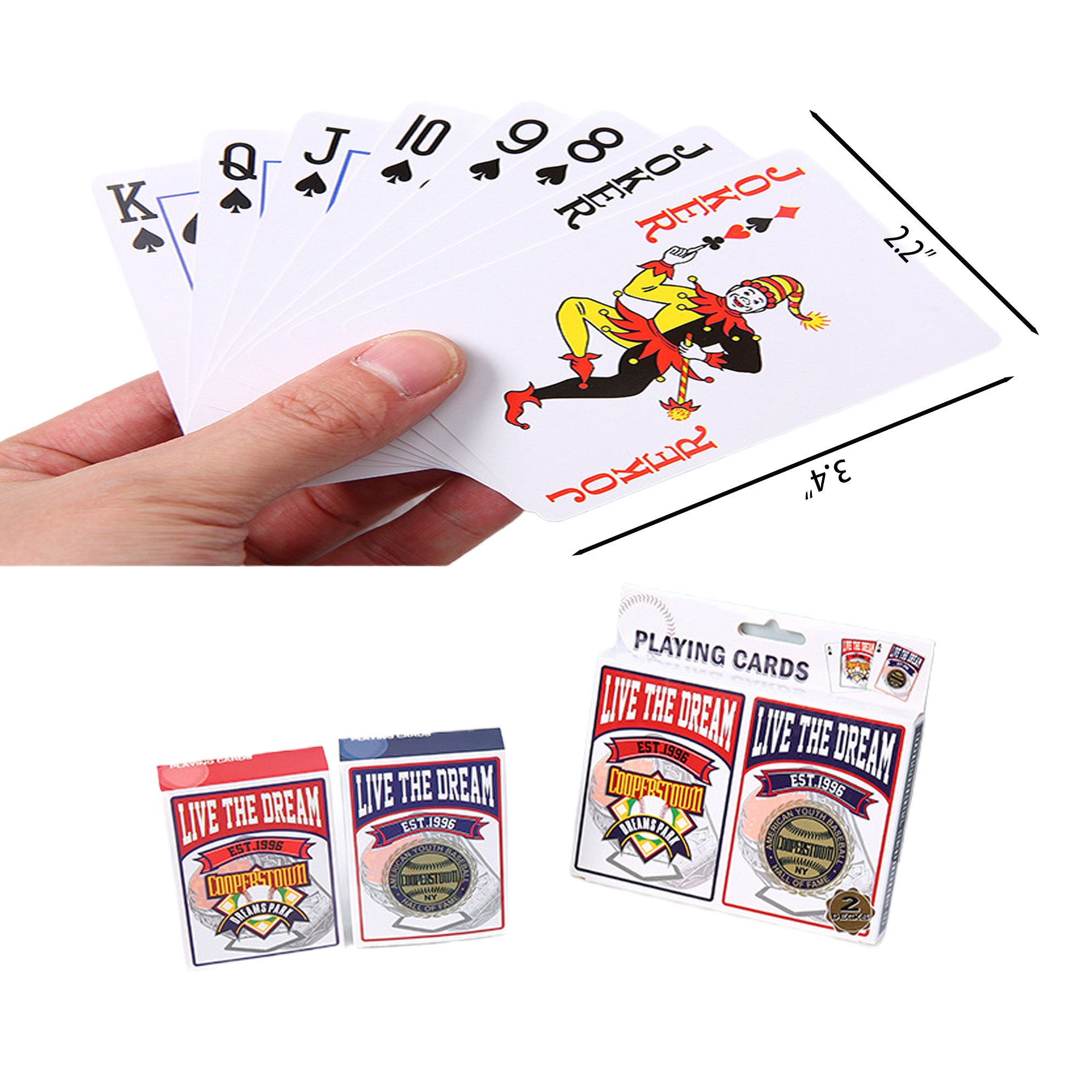 MOQ50 Full Color Standard Playing Cards 2