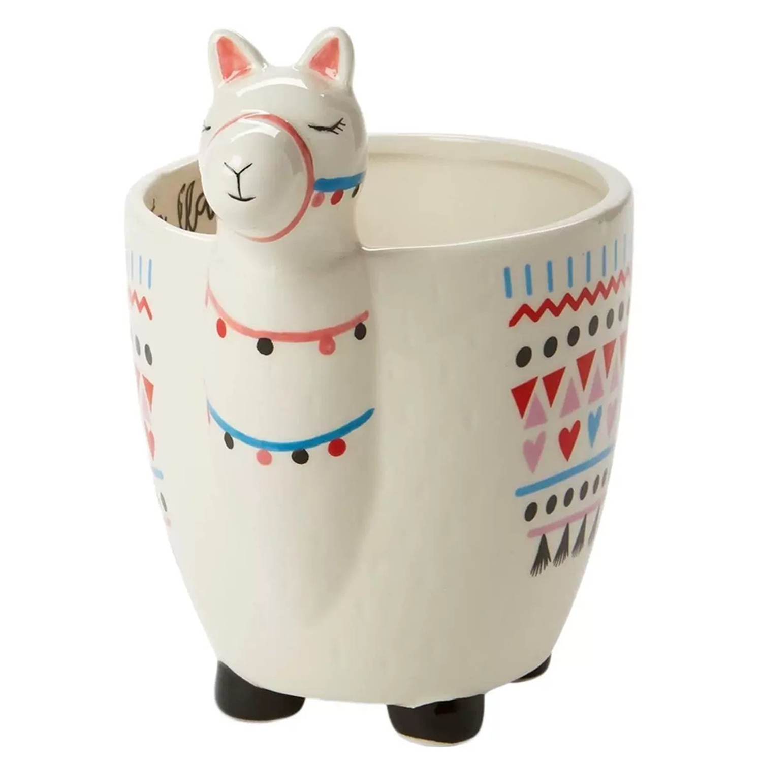 10oz Handmade Llama Ceramic Mug w/ Handle 2