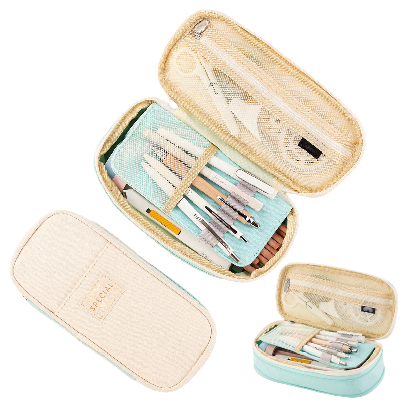 Pencil Case & Pen Holder Pouch - School Storage Organizer 14