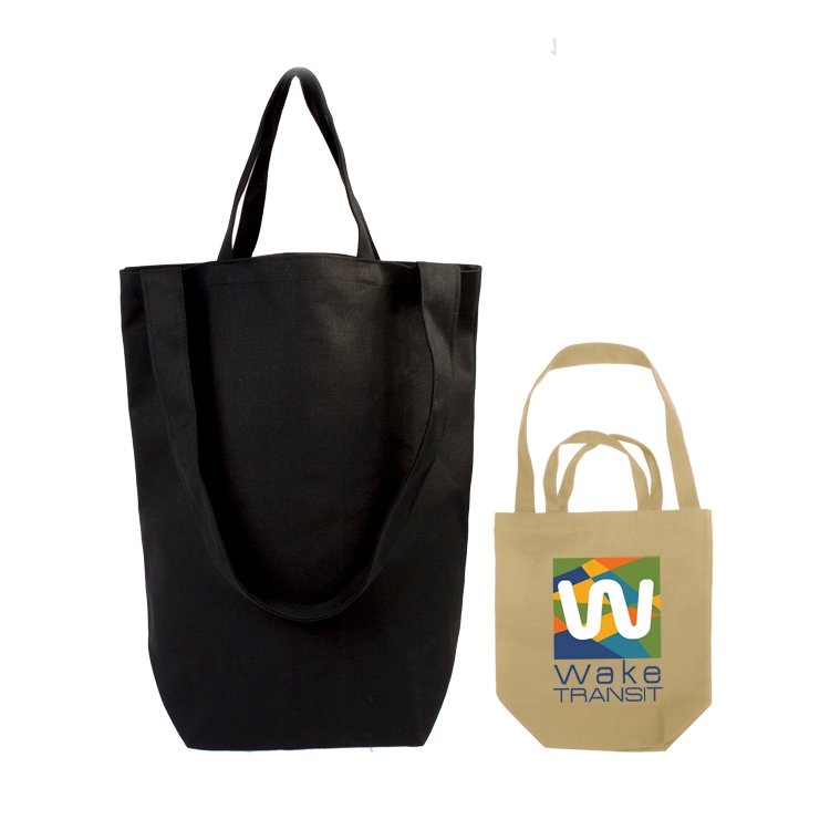 14 oz. DUAL HANDLE Cotton Canvas TOTE Bag 5