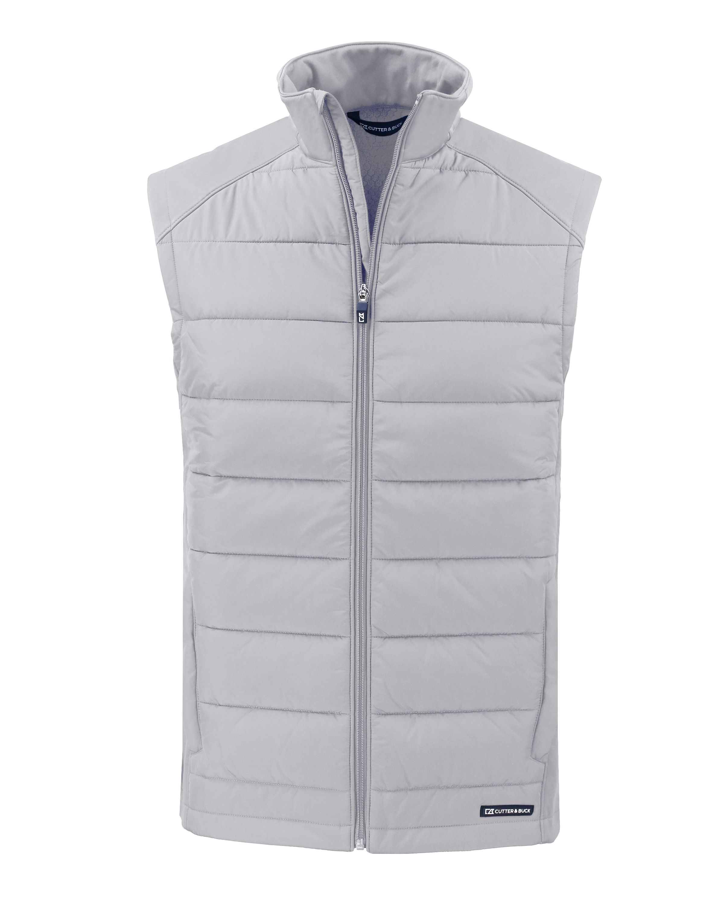 Cutter & Buck Evoke Recycled Honeycomb Fleece Mens Hybrid Full Zip Vest 20