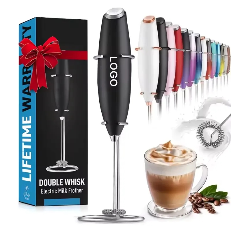 Electric Powerful Milk Frother Handheld Foam Maker 5