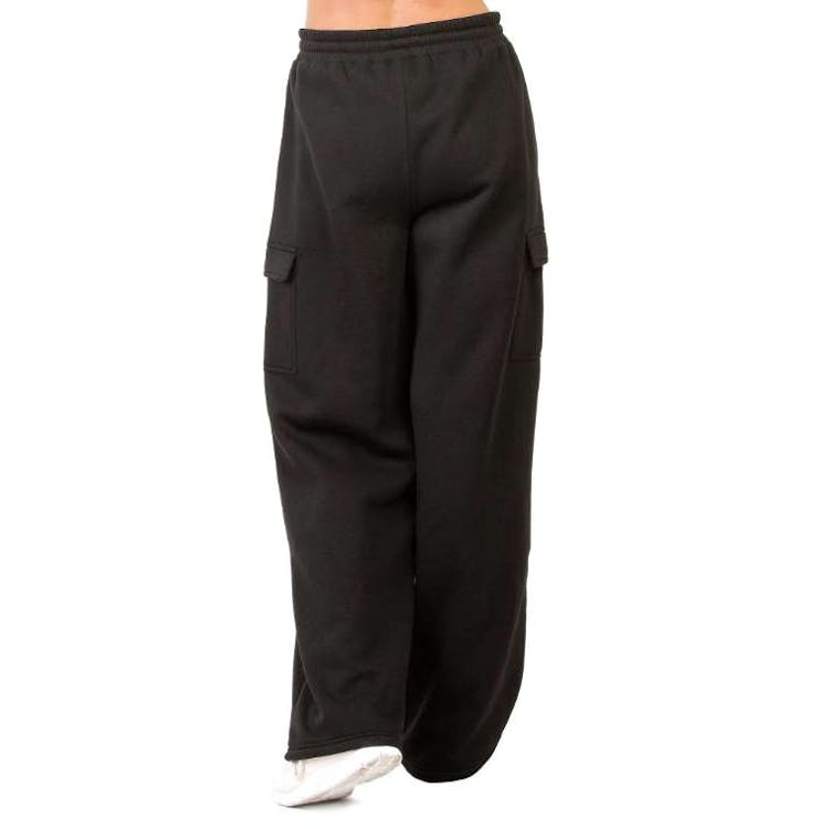 Ladies Fleece Cargo Pants - XL Black 2