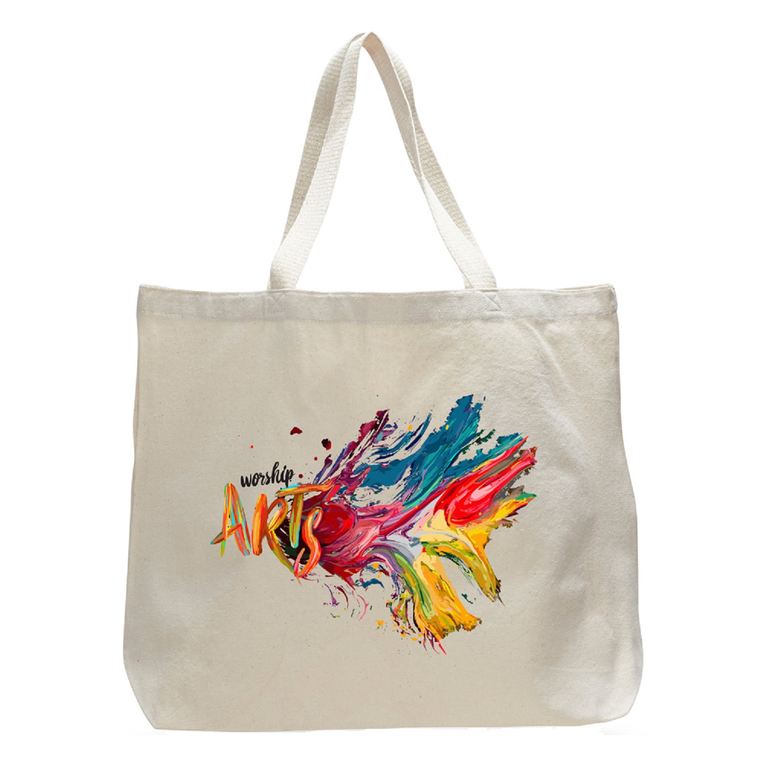 12 oz. Cotton Canvas Reusable Tote Bag 4