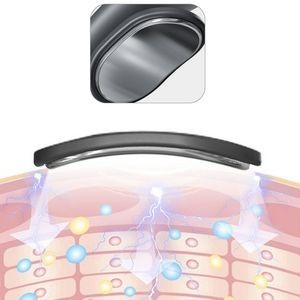 White Rechargeable Electric Neck Massager With Magnetic Electrode Pads 17