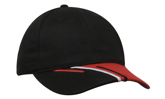 Brushed Cotton with Tri-Coloured Peak 4