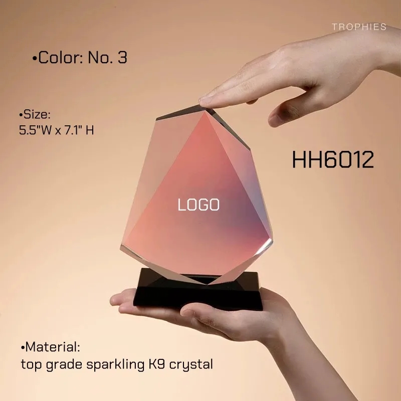 NEW Color Changing Crystal Trophy Award BULK 9
