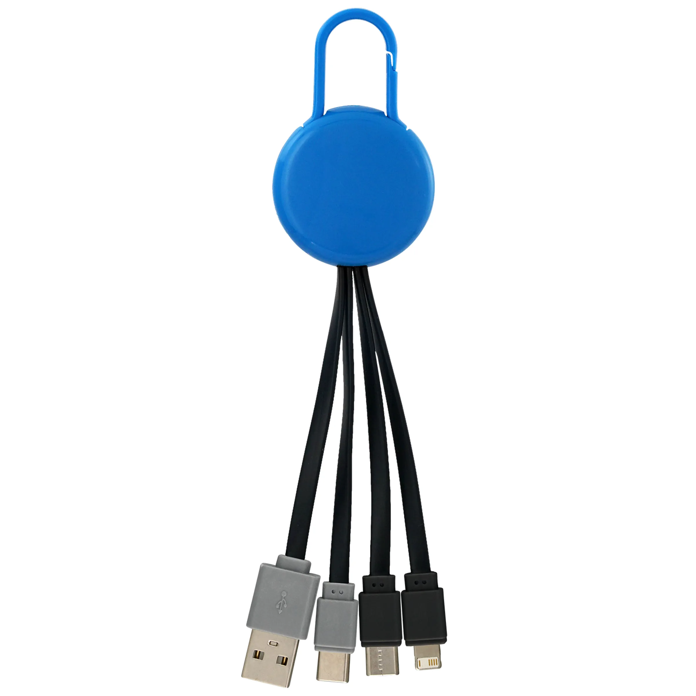 COLORFUL CLIP DUAL INPUT 3 IN 1 CHARGING CABLE 7