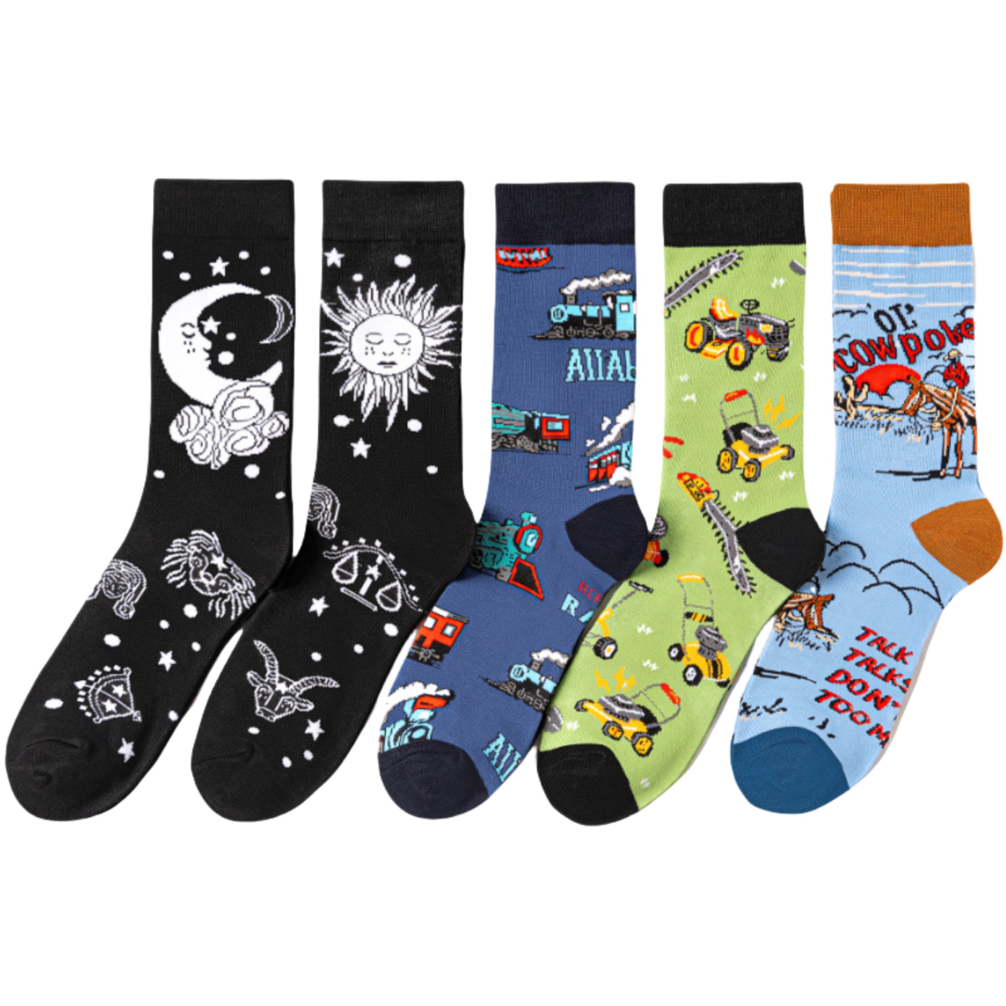 Full Color Cotton Jacquard Socks 3