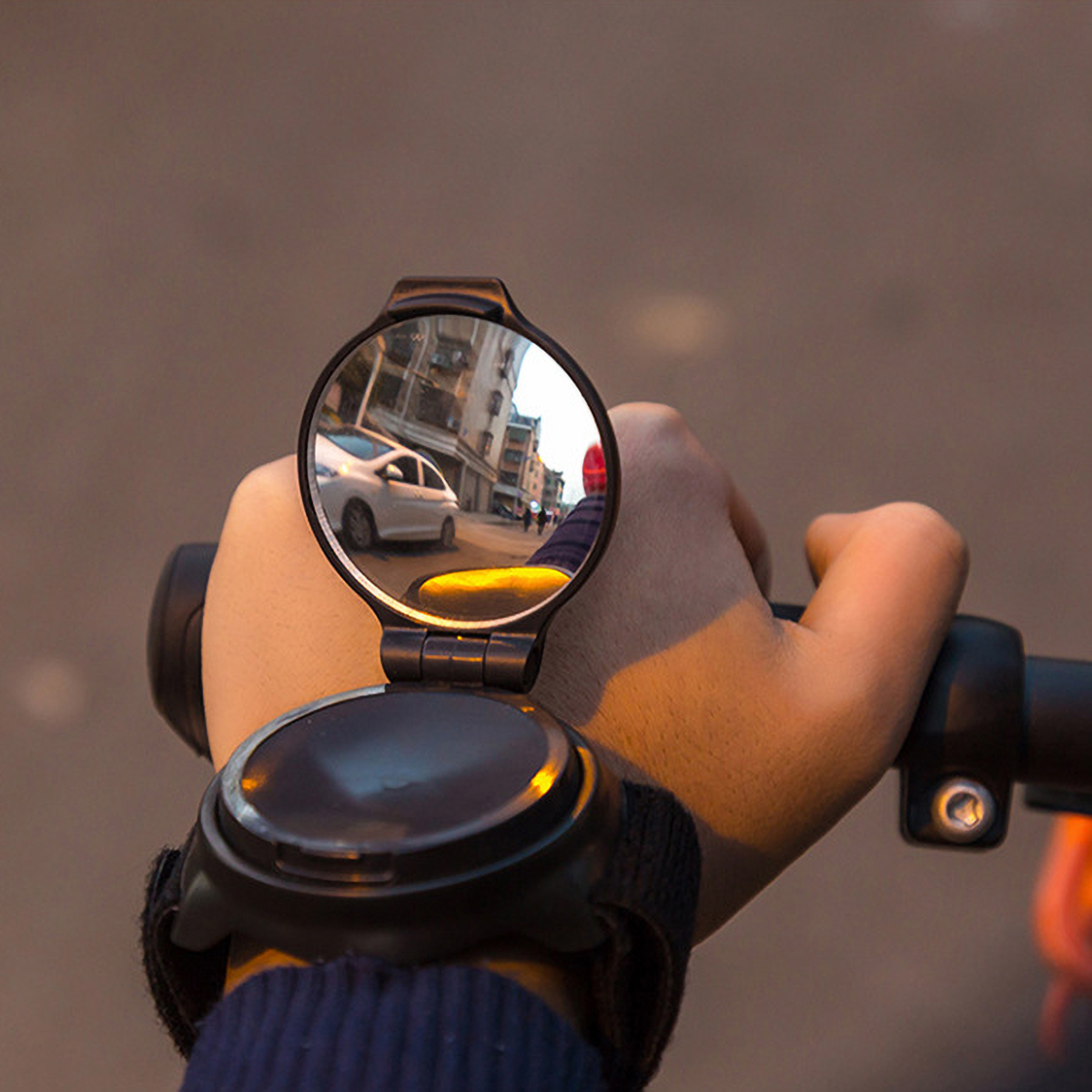 Arm Wrist Strap Bike Rearview Mirror 6