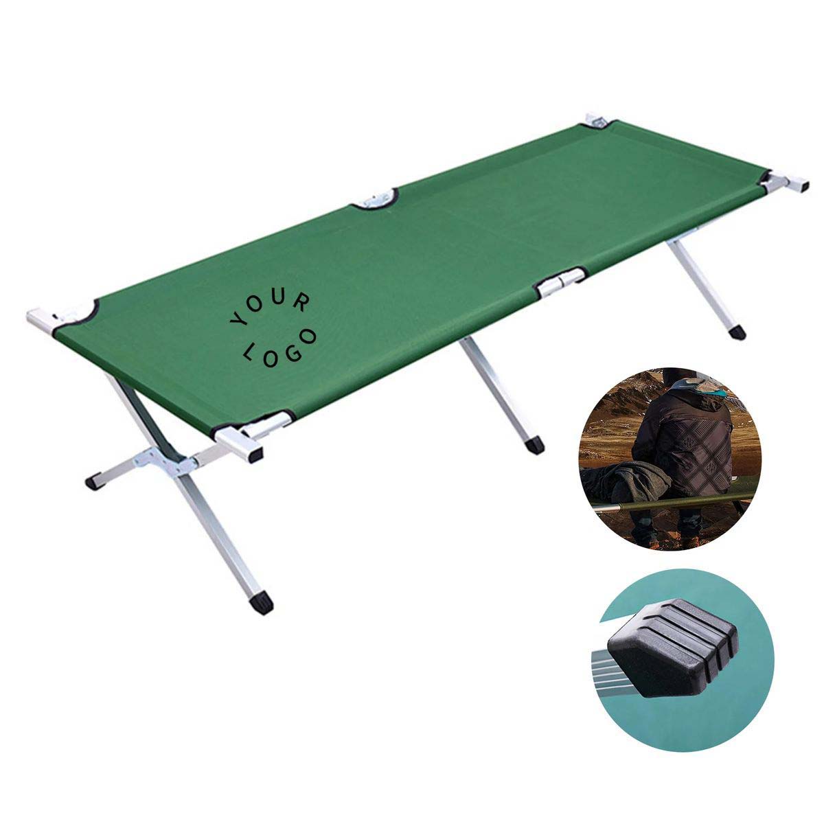 Outdoor Foldable Camping Cot with Oxford Fabric 3
