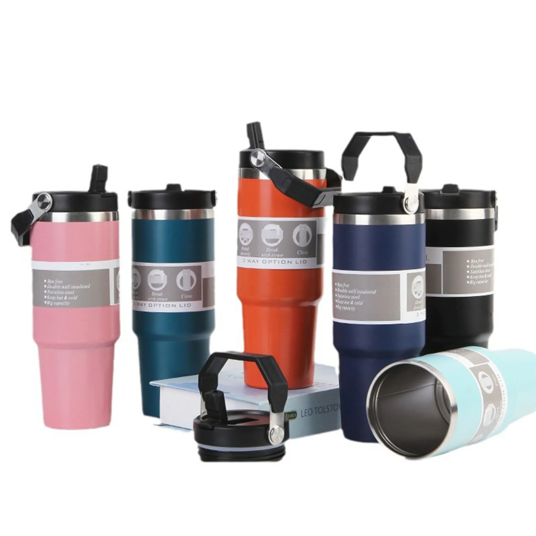 Stainless Steel Tumbler with Straw 3