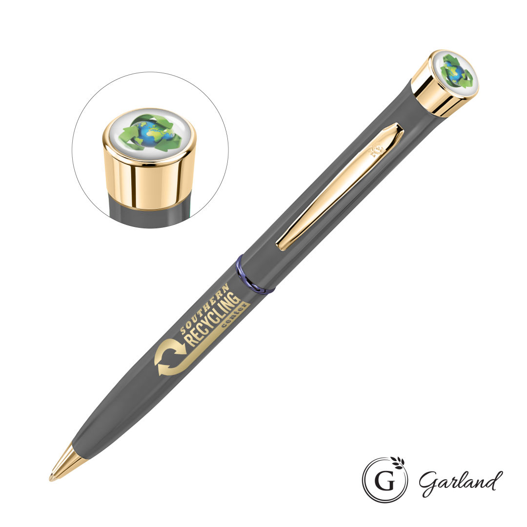 Garland® Recycled Custom Ballpoint Twist Pen - Gold Accent 4