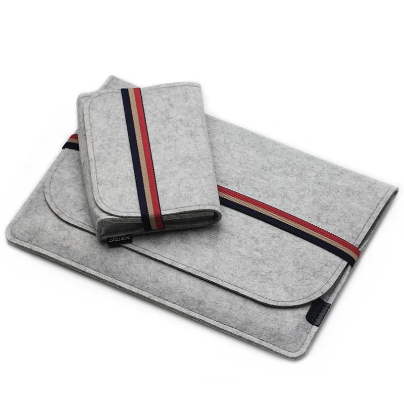Two-in-One Felt Laptop Sleeve 5