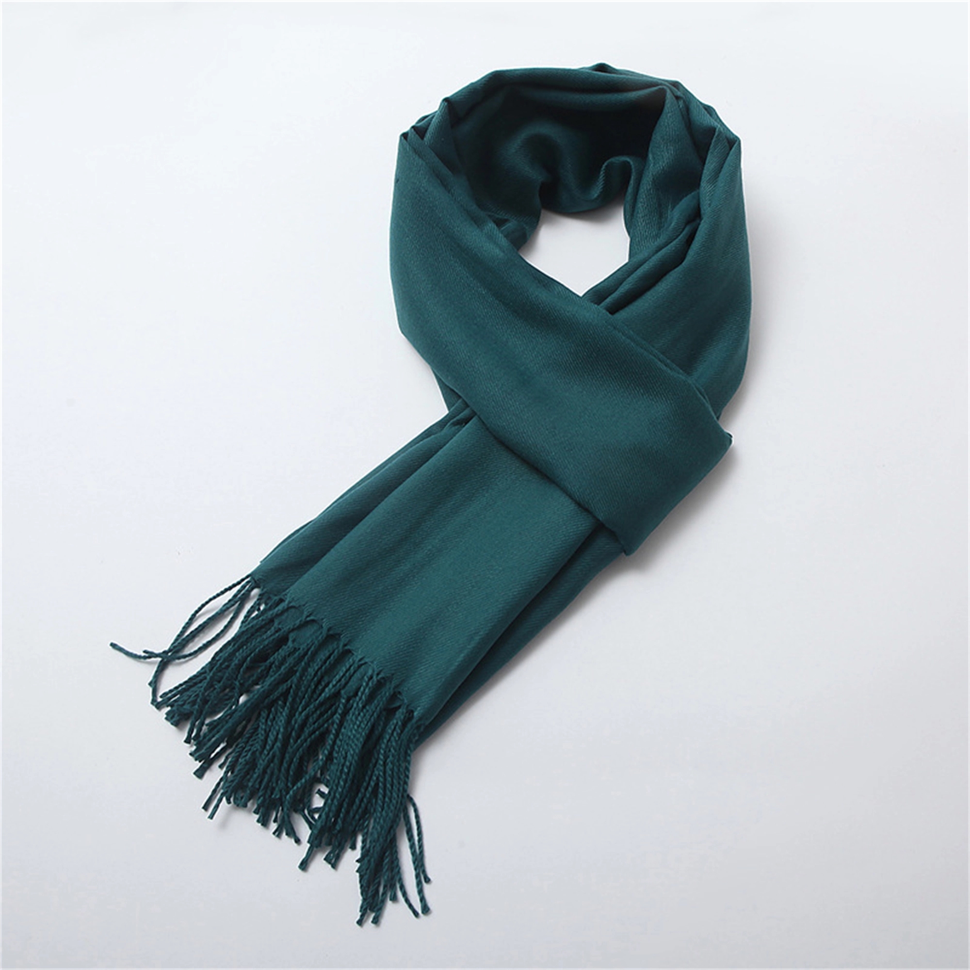 Pashmina Solid Shawl Wrap Scarf w/Fringes 5