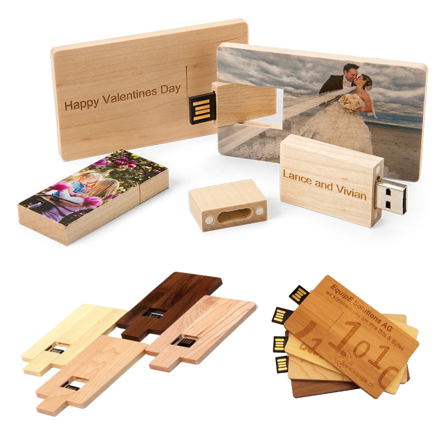 Wood USB Flash Card 4