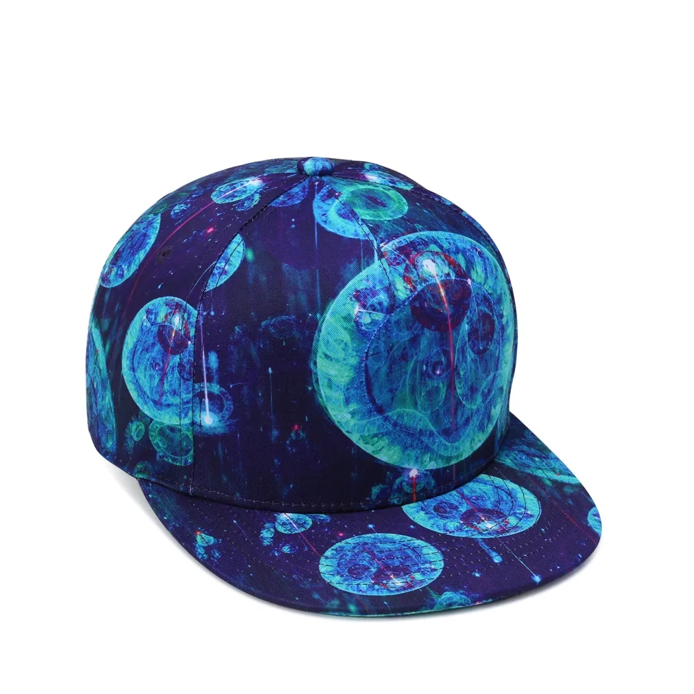 All Over Print Moon Snapback Hat 4