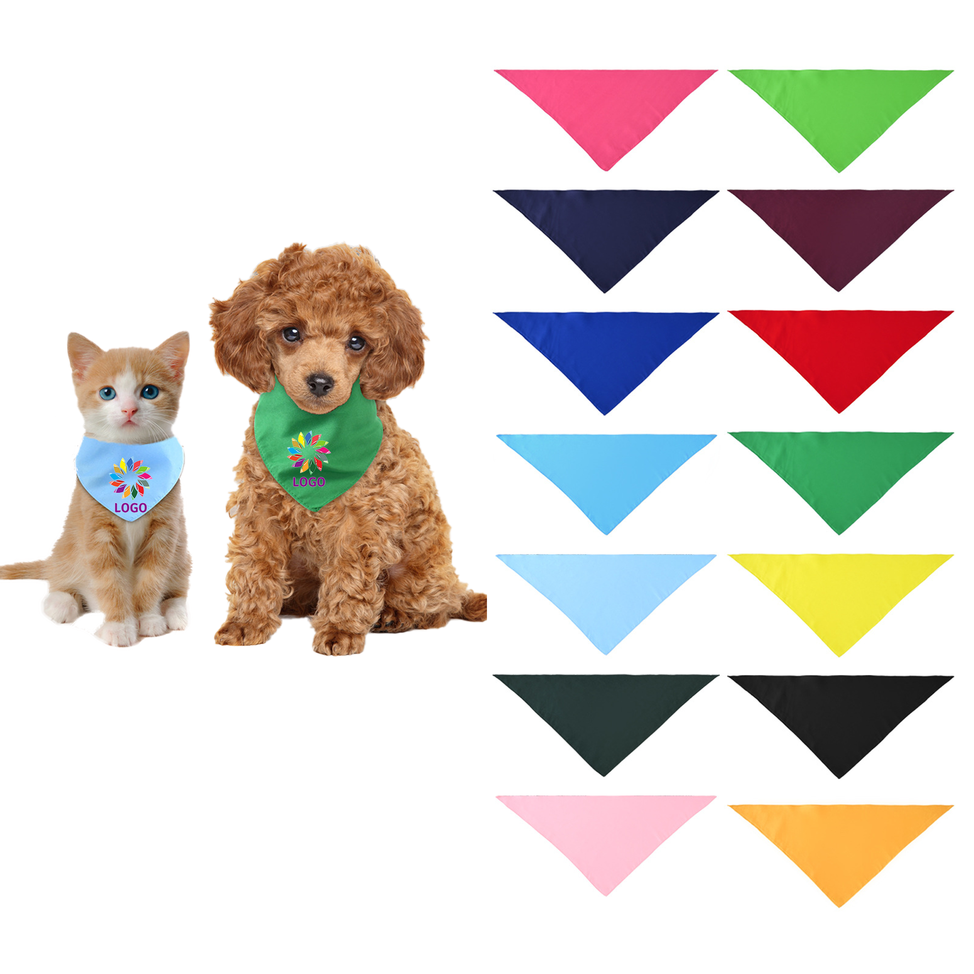 Multi-Color Pet Daily Bibs 1