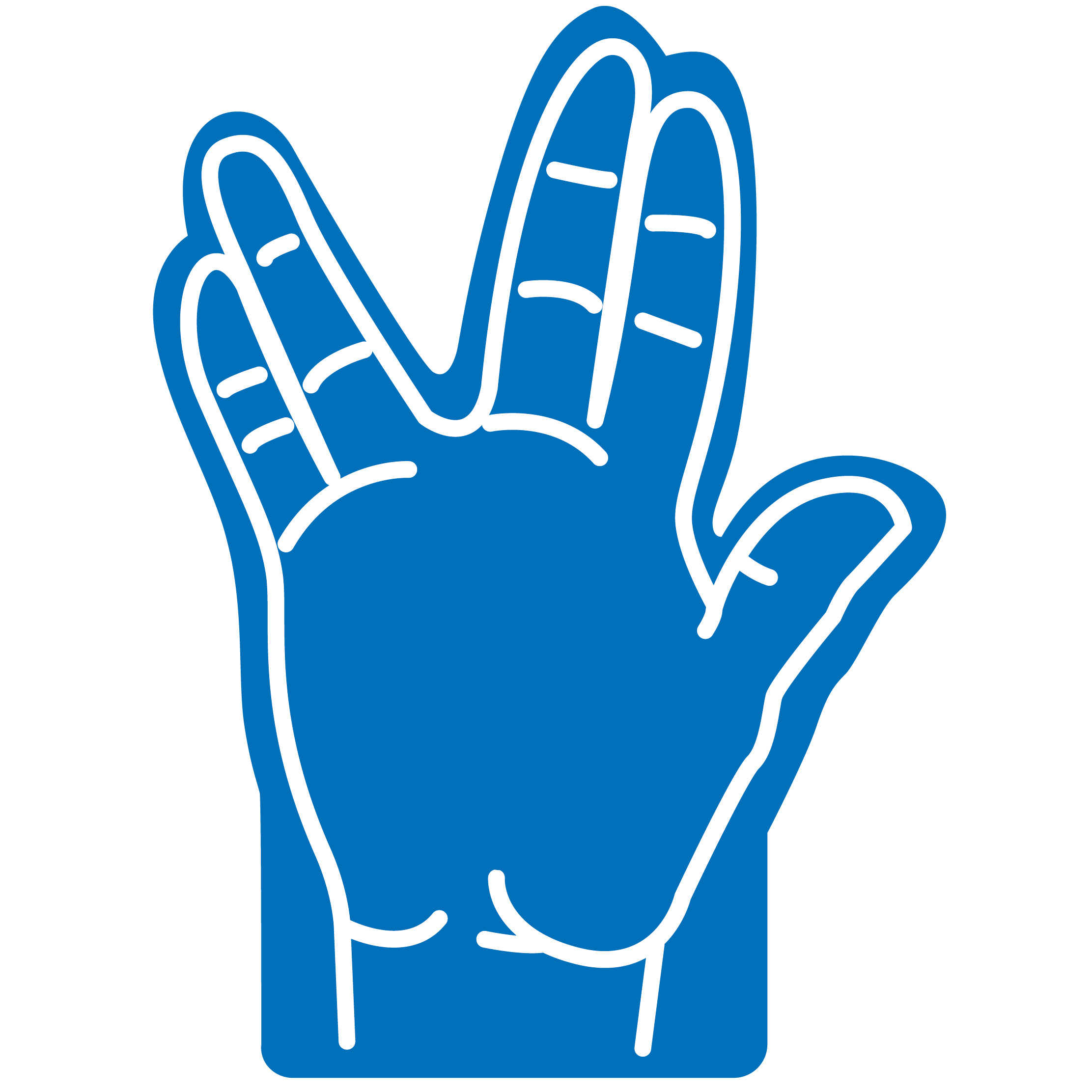 16" Foam Hand 14