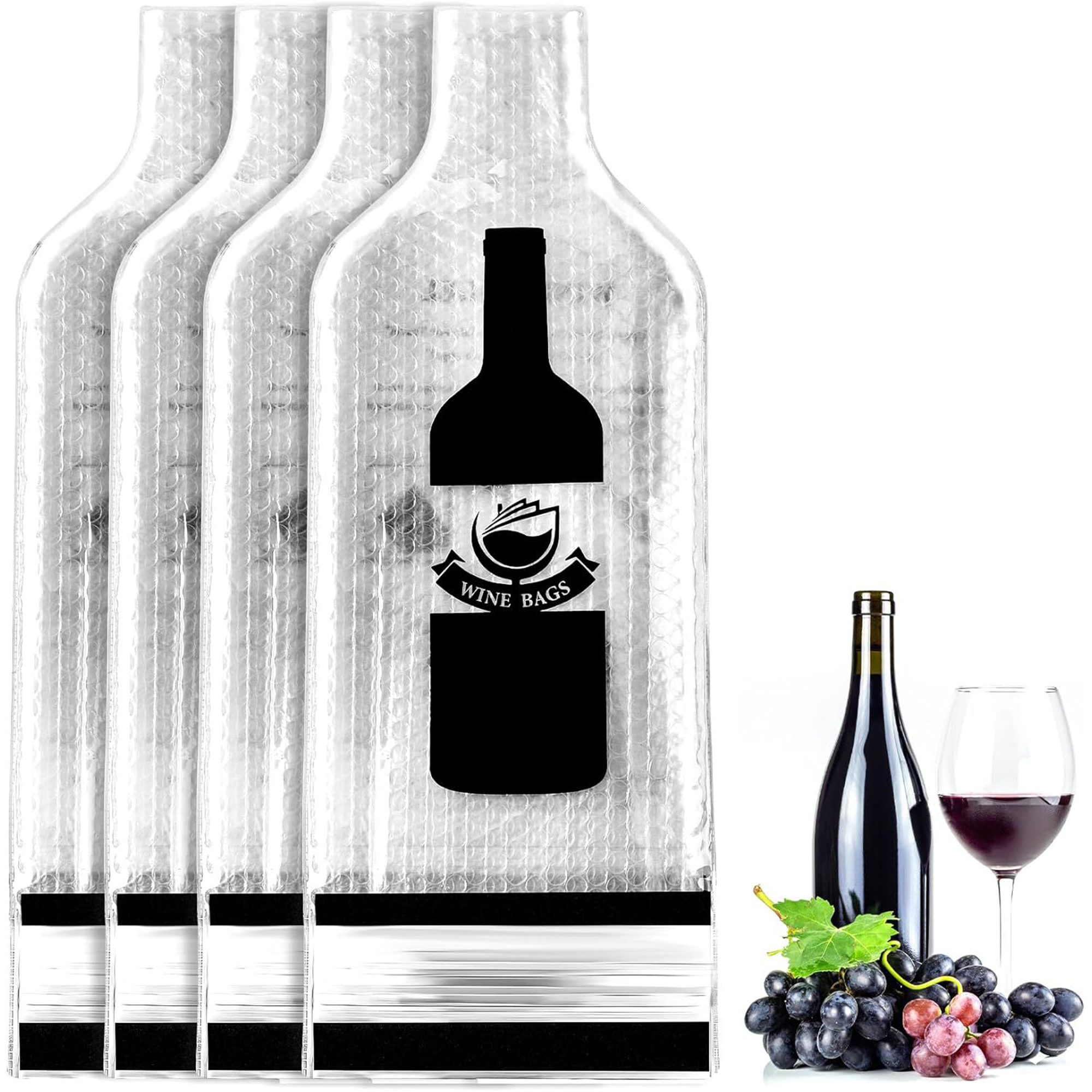 Travel Safe Wine Bottle Protector Bubble Bag 5