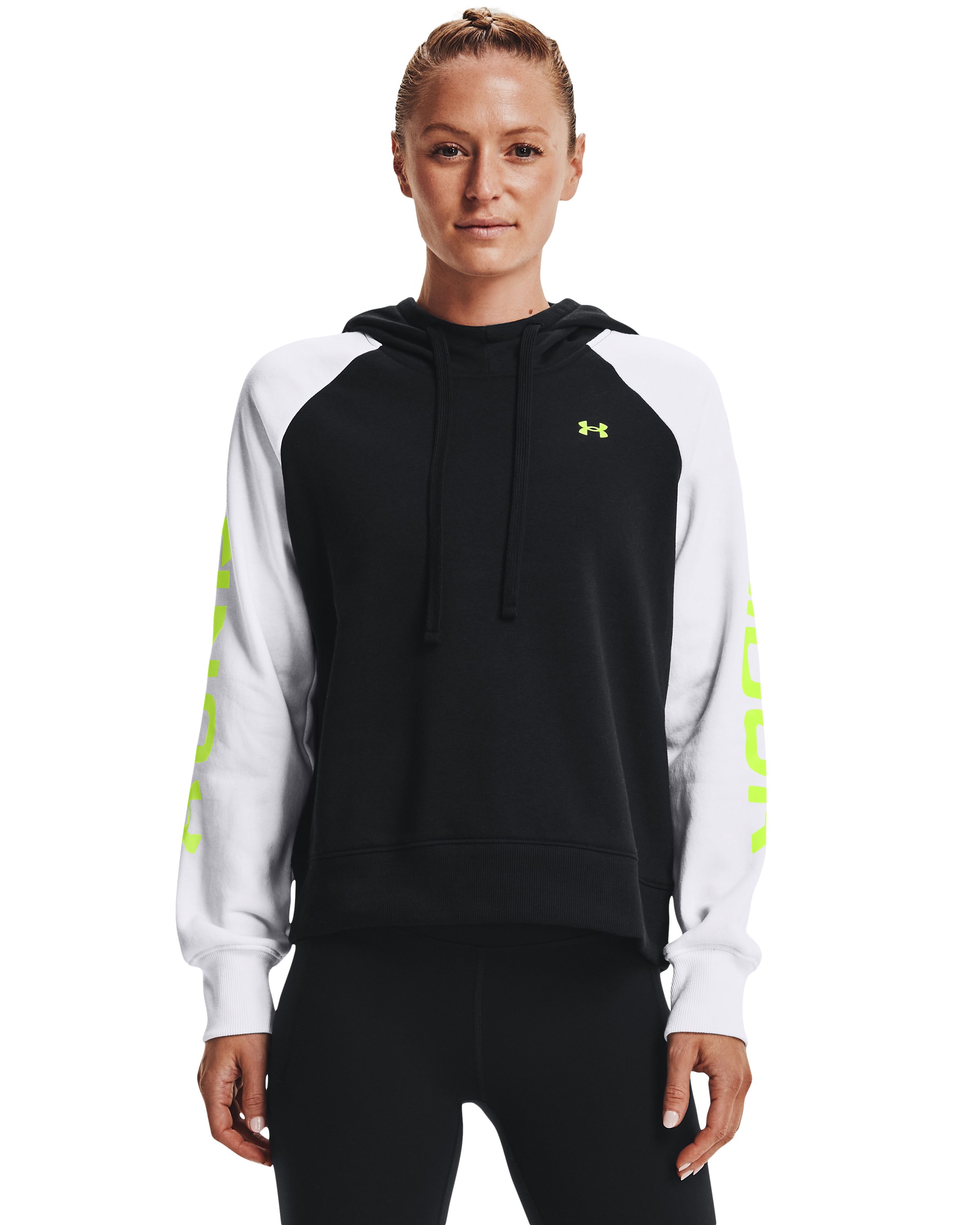 UA Rival Fleece Colorblock Women's Hoodie 7