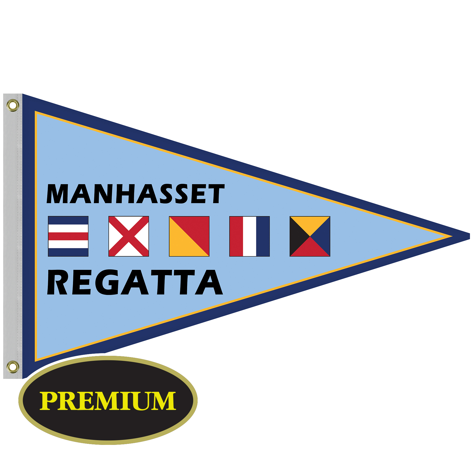 2.5' x 4' Single Reverse Knit Polyester Pennant 7