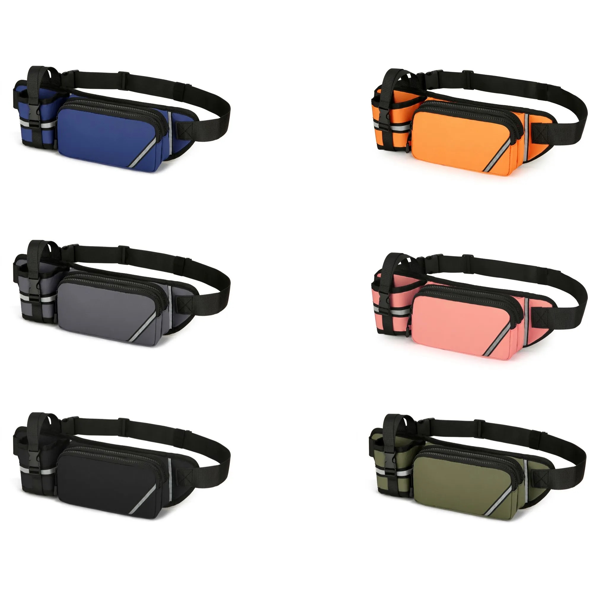 Waterproof Large Capacity Reflective Water Bottle Waist Bag 3