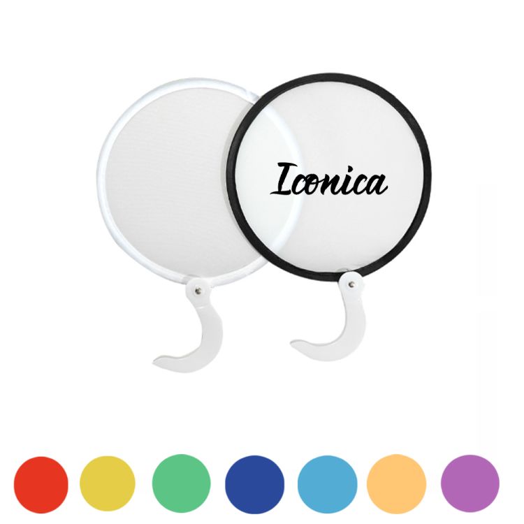 Round Handheld Folding Fan 2