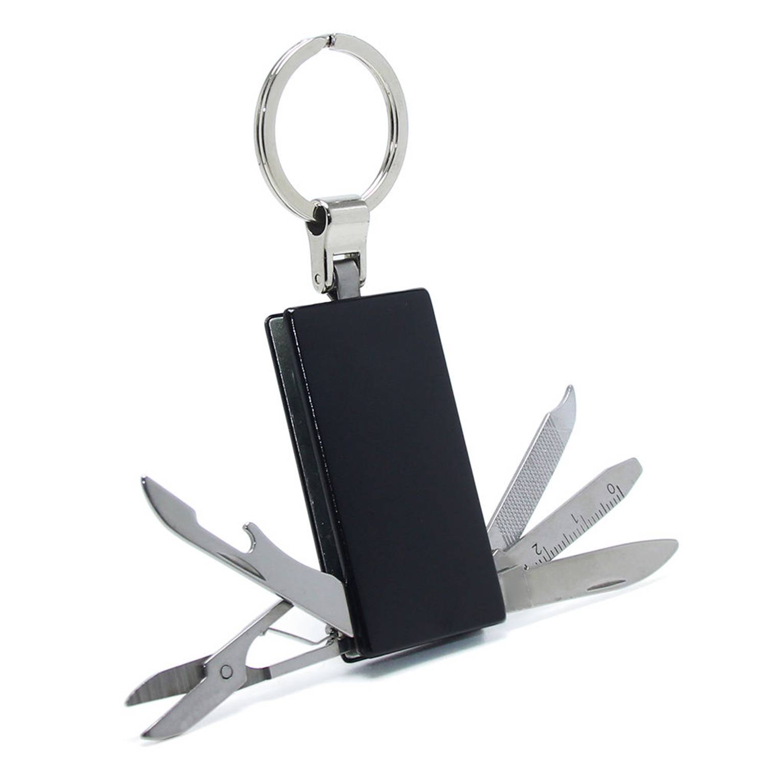 Mini Stainless Steel Folding Multi Tool Keychain 6