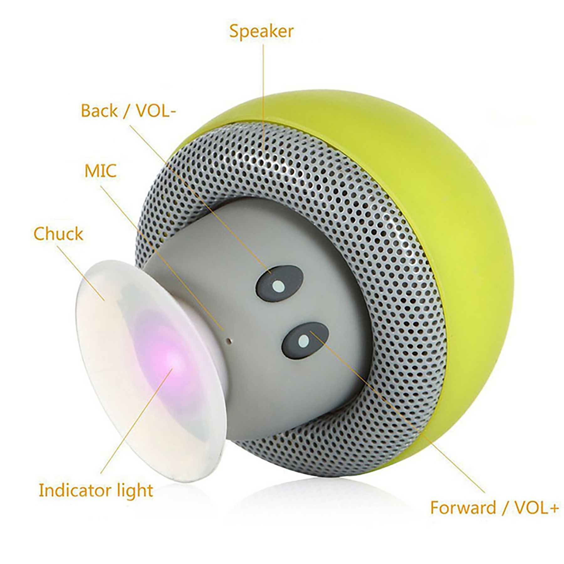 Cartoon Mushroom Wireless Bluetooth speaker Portable Bracket 3